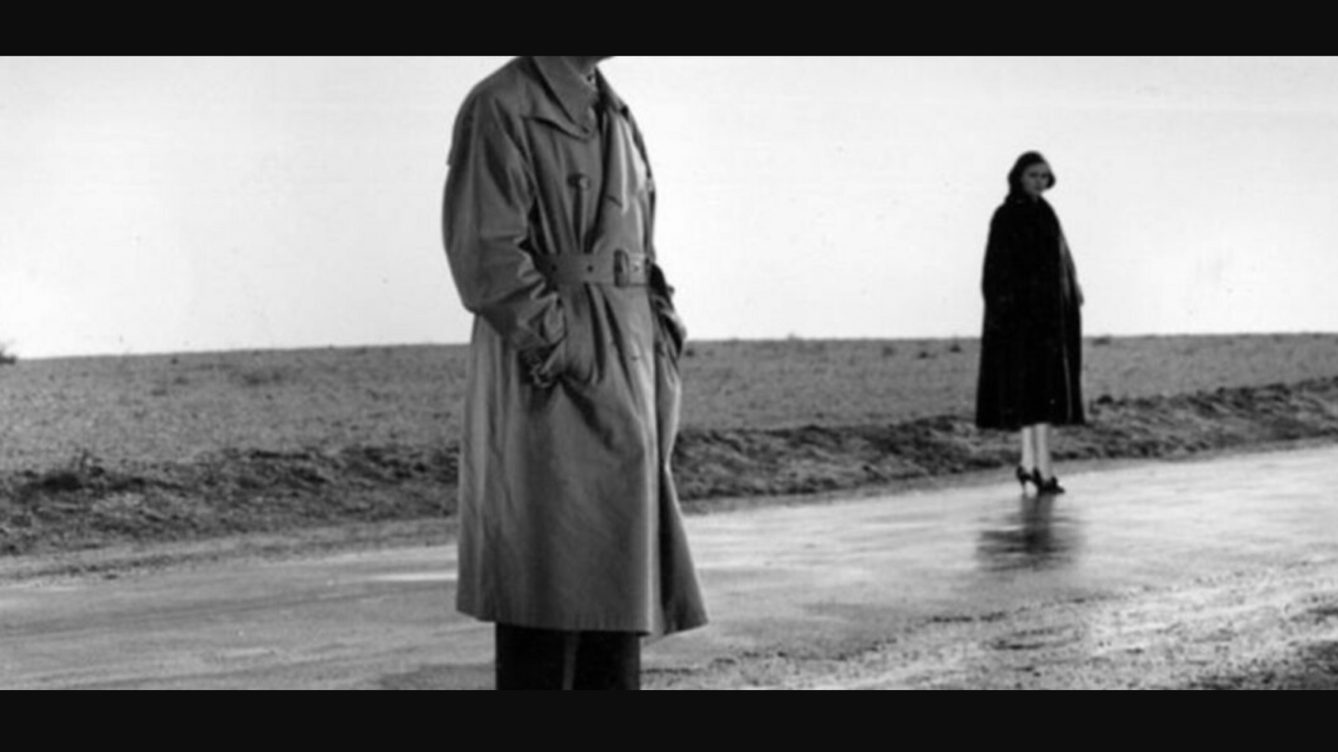 Man and woman on a road