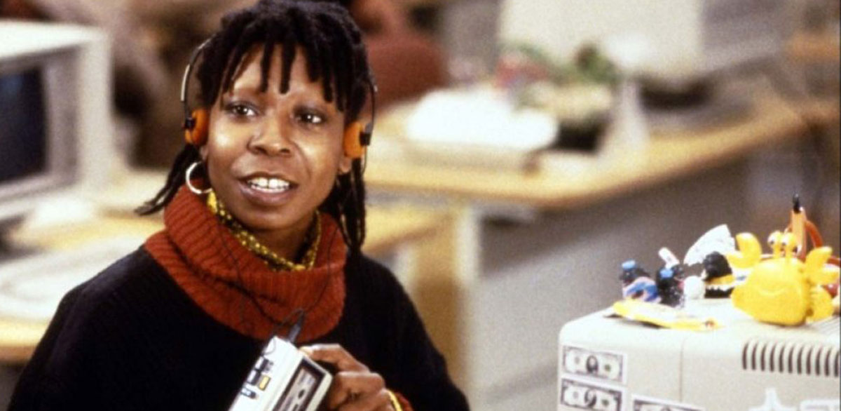 Bilde fra filmen Jumpin' Jack Flash : Whoopi Goldberg i hovedrollen