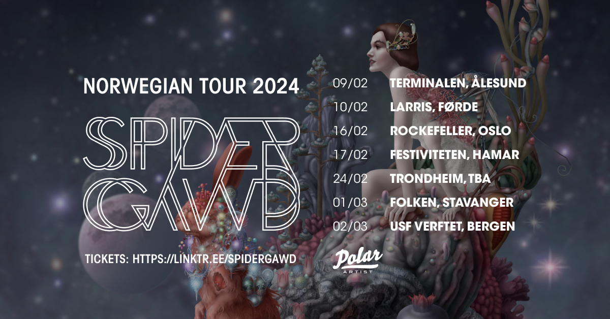 illustrajson for Spidergawd konsert turné