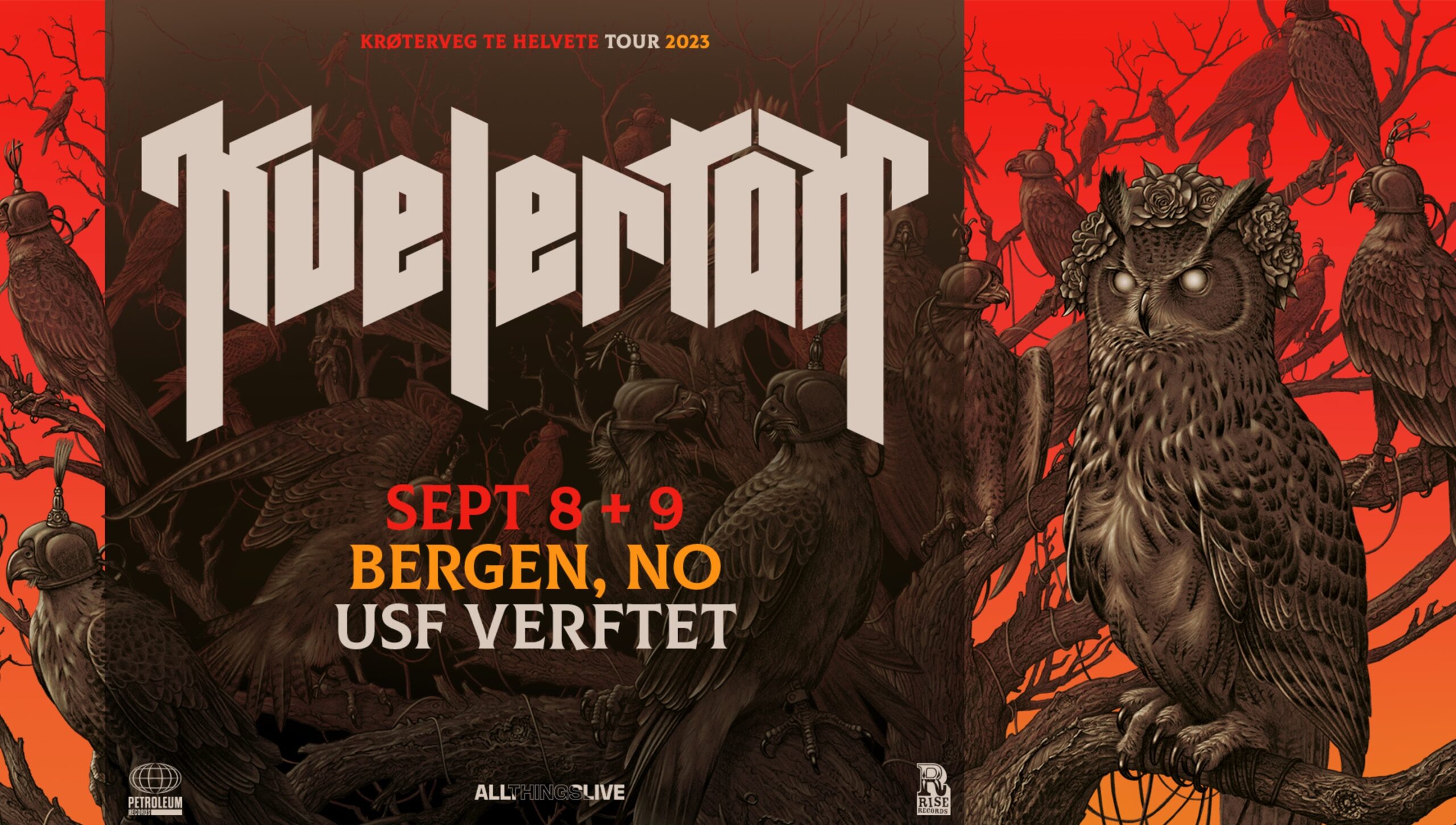 Illustrasjon med Kvelertaks maskot: Ugle.