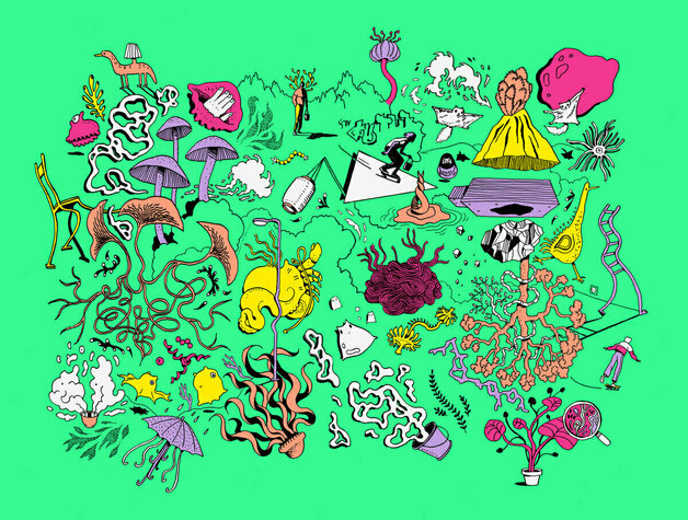 illustrasjon til Lake Life av Kate McIntosh