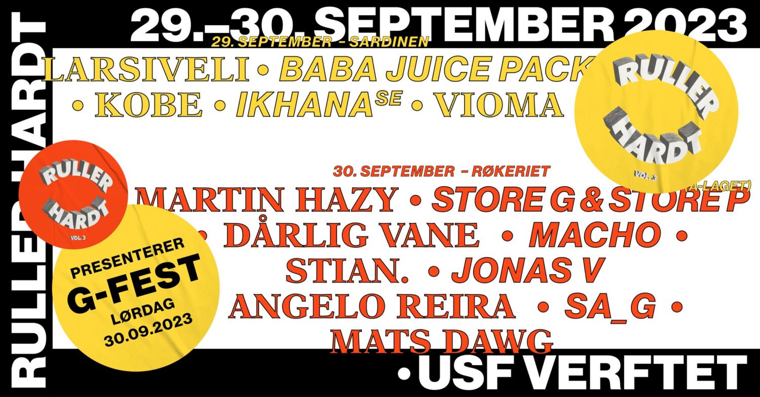Illustrasjon for Ruller Hardt festivalen